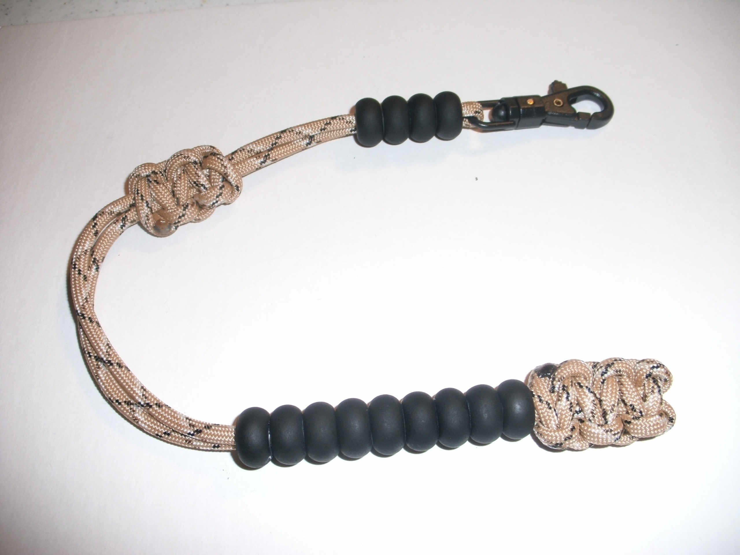 Customized Paracord Pace Counter Lanyard with Sliding Ranger Beads
